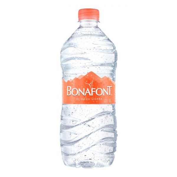 Agua Bonafont botella de 1 litro