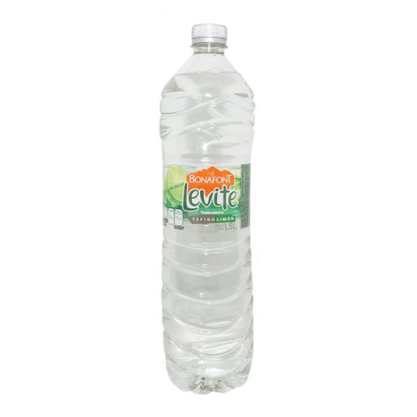 Agua de sabor Bonafont Levité Pepino con limón 1.5 litros