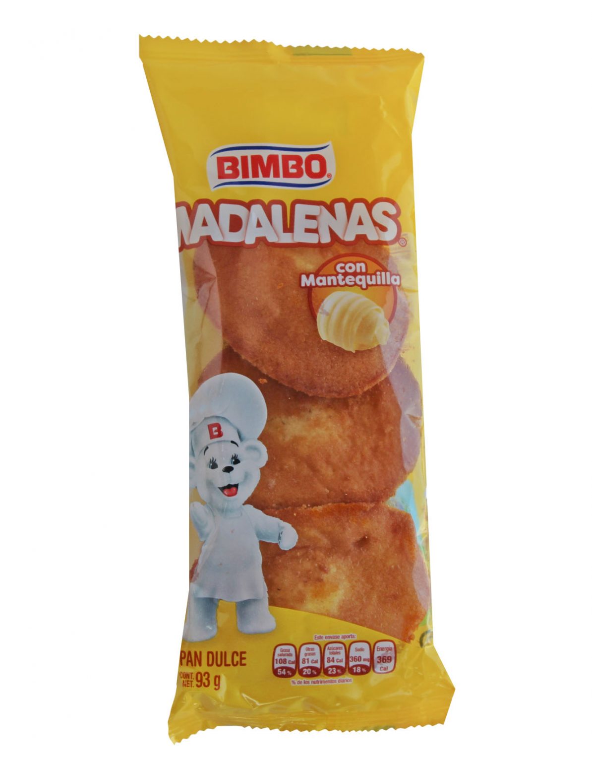 Pan de mantequilla Madalenas Bimbo 93 gr Envío a domicilio gratis