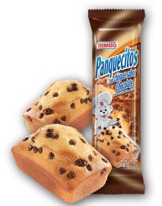 panquecitos con chispas de chocolate bimbo