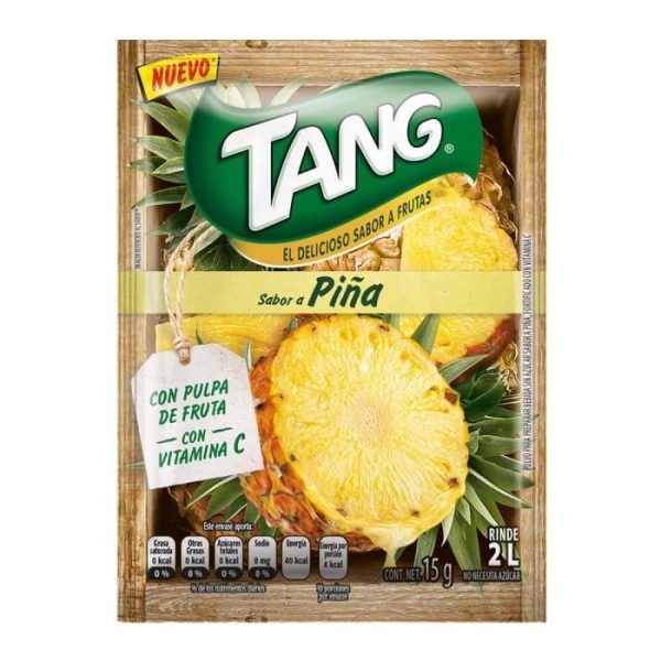 Polvo para preparar bebida Tang de piña 15gr