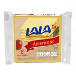 Queso amarillo Lala americano 8 rebanadas 144 g