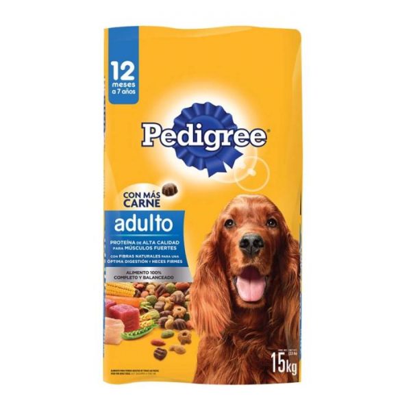 Alimento para perro Pedigree carne adulto 15 kg