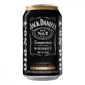 Bebida alcohólica preparada Jack Daniels con whiskey sabor manzana 350 ml