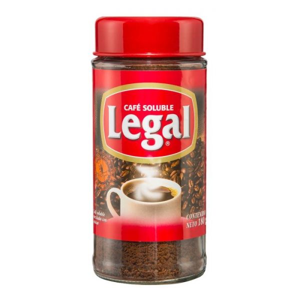 Café soluble Legal mezclado con azúcar 180 g