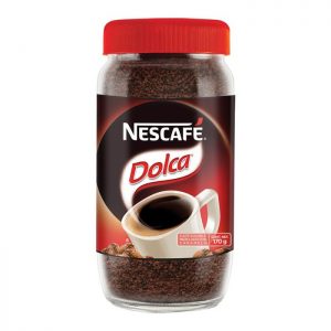 Café soluble Nescafé Dolca mezclado con caramelo 170 g