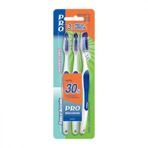 Cepillo dental Pro mediano 3 pzas