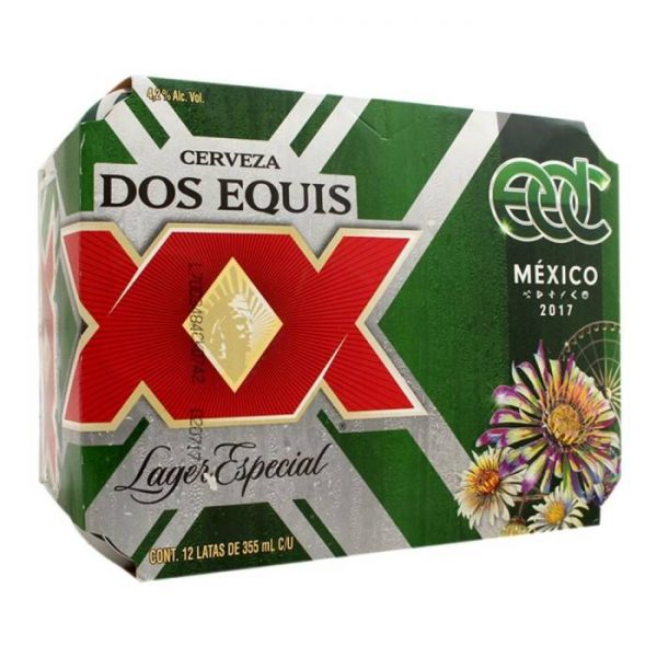 Cerveza Dos Equis lager especial 12 latas de 355 ml c/u