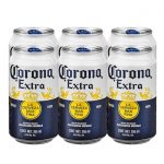 Cerveza clara Corona Extra 6 latas de 355 ml c/u
