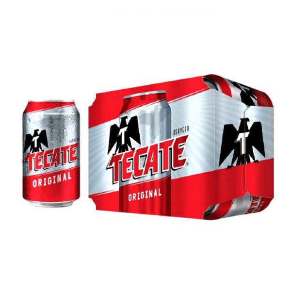 Cerveza clara Tecate 12 latas de 355 ml