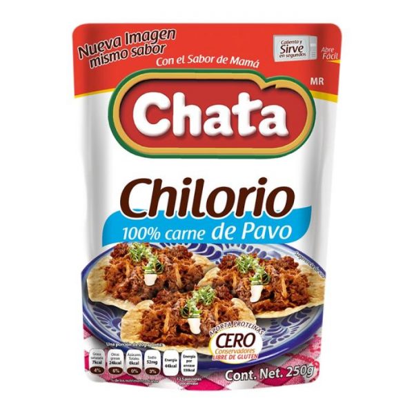 Chilorio Chata de pavo en bolsa 250 g