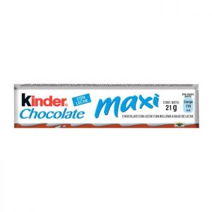 Chocolate Kinder maxi con relleno a base de leche 21 g