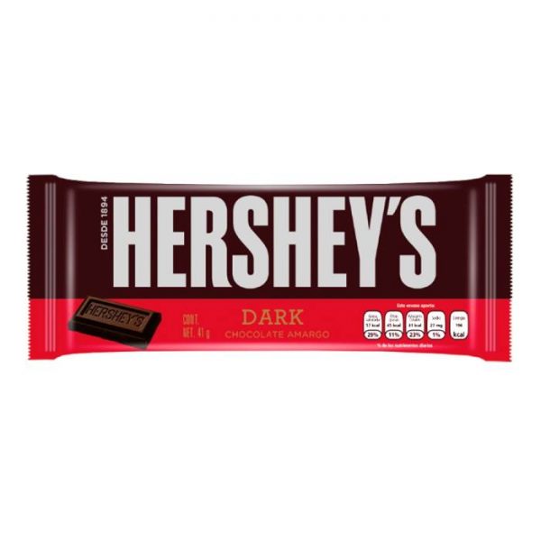 Chocolate amargo Hershey's dark 41 g