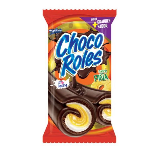 Chocoroles Marinela sabor piña