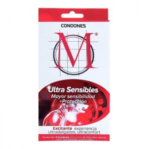 Condones M ultra sensibles 3 pzas