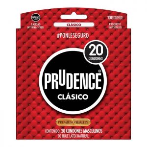 Condones Prudence Clásicos 20 pzas