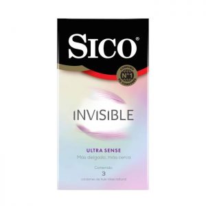 Condones Sico Invisible Ultra Sense 3 pzas