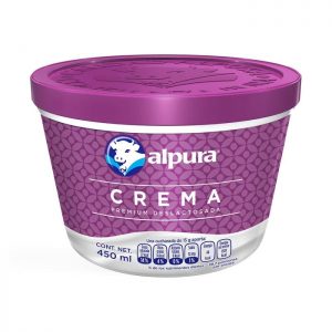 Crema Alpura deslactosada 450 ml