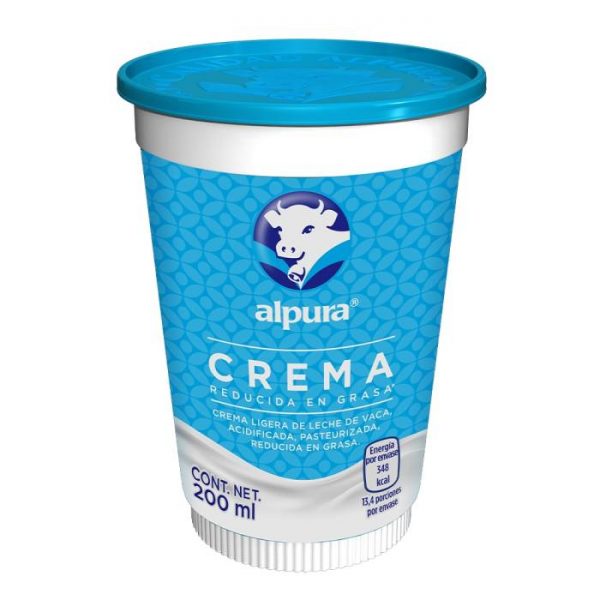 Crema Alpura reducida en grasa 200 ml