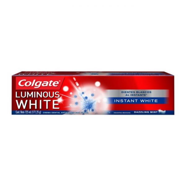 Crema dental Colgate Luminous White instant dazzling mint 125 ml