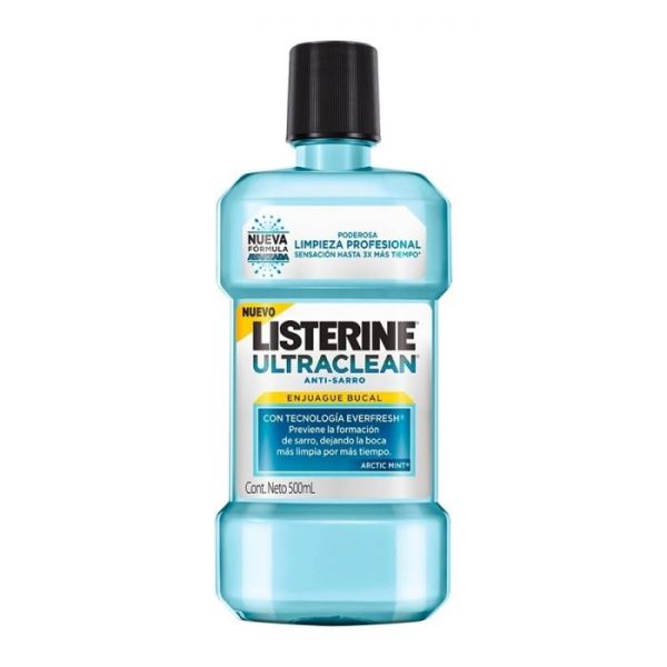 Enjuague bucal Listerine Ultraclean artic mint 500 ml