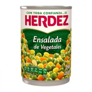 Ensalada de vegetales Herdez en lata 400 g