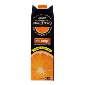 Jugo de naranja Jumex Unico Fresco sin pulpa 1 l