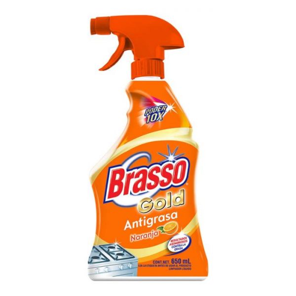 Limpiador líquido Brasso Gold antigrasa, aroma naranja 650 ml