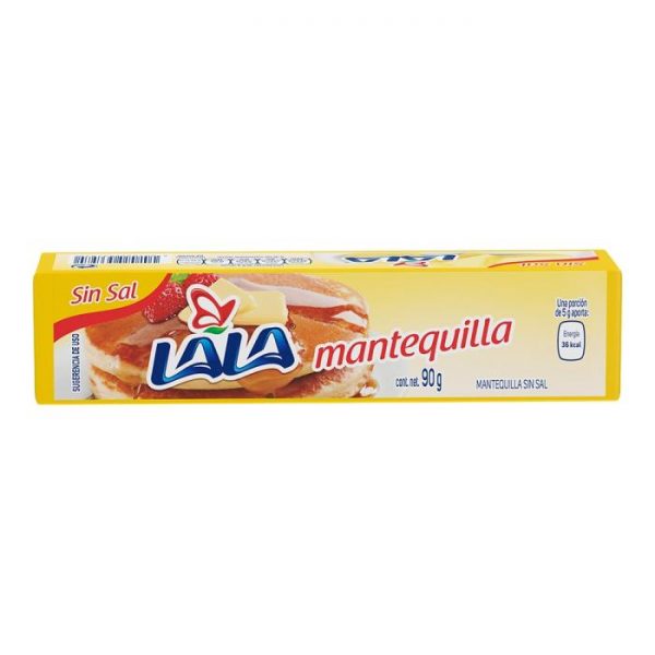 Mantequilla sin sal Lala en barra 90 g