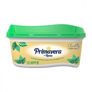 Margarina Primavera Chantilly con sal 400 g