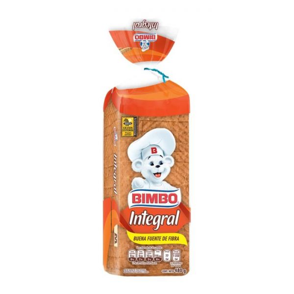 Pan integral Bimbo mediano 480 g