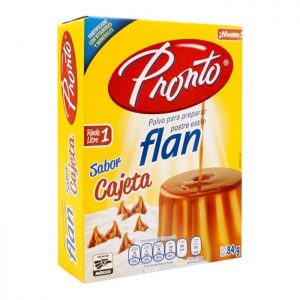 Polvo para preparar flan Pronto sabor cajeta 84 g