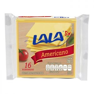 Queso amarillo Lala americano 16 rebanadas 288 g