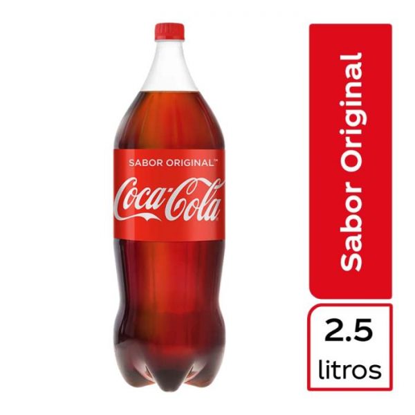 Refresco Coca Cola botella de 2.5 l
