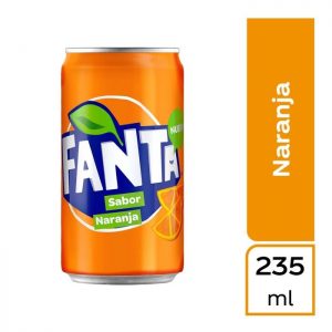 Refresco Fanta sabor naranja 235 ml
