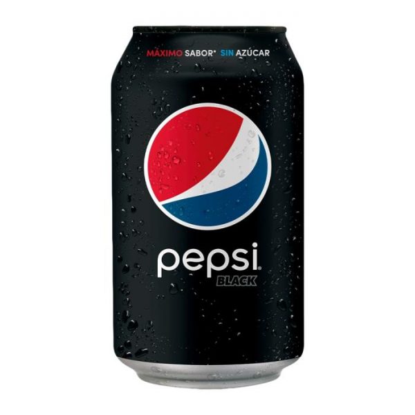 Refresco Pepsi black sin azúcar 355 ml