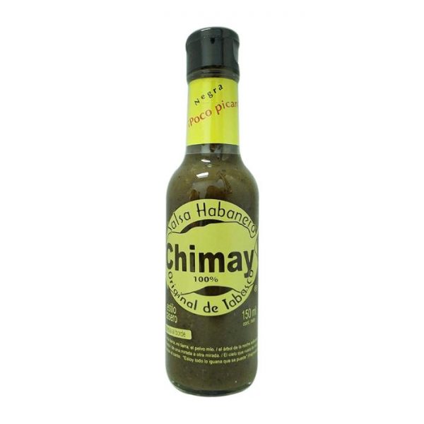 Salsa de chile habanero Chimay negra poco picante 150 ml