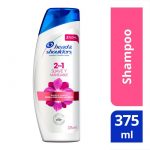 Shampoo Head & Shoulders control caspa 2 en 1 suave y manejable 375 ml