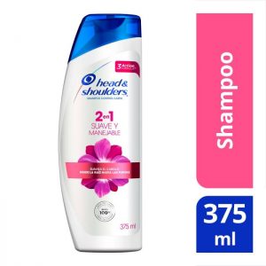Shampoo Head & Shoulders control caspa 2 en 1 suave y manejable 375 ml