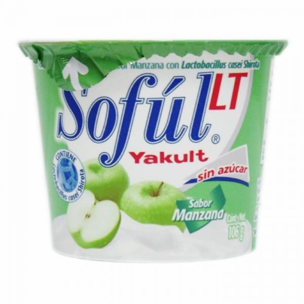 Sofúl Yakult sabor manzana sin azúcar 106 g