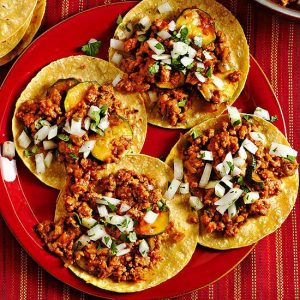 Tacos de chorizo por pza