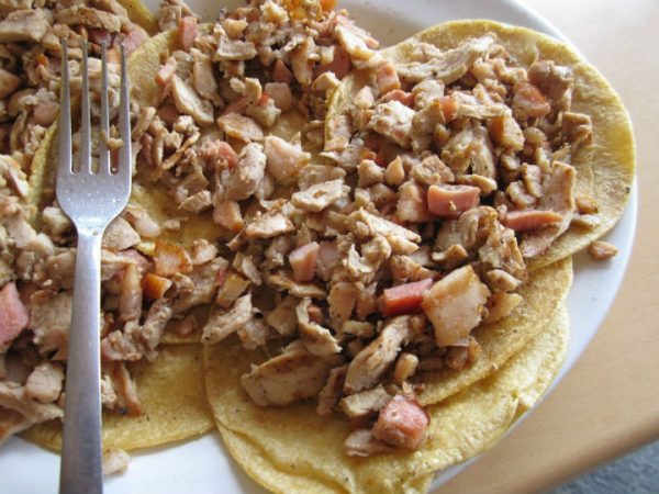 Tacos de chuleta por pza