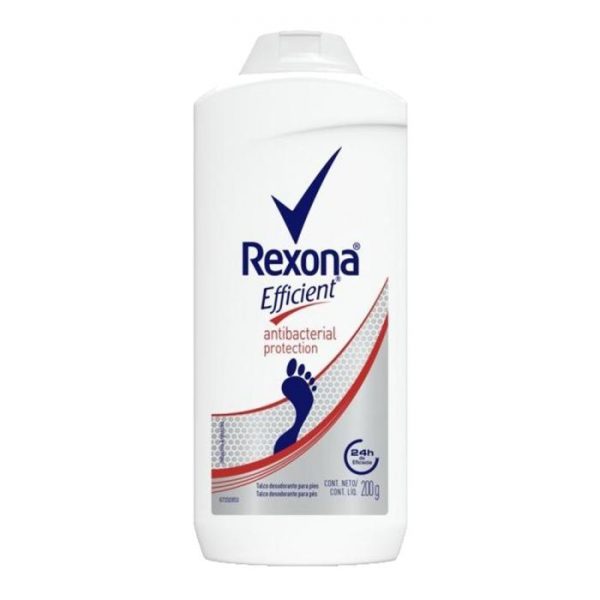 Talco desodorante para pies Rexona Efficient antibacterial protection 200 g