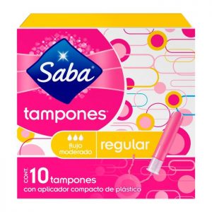 Tampones Saba regular moderado 10 pzas