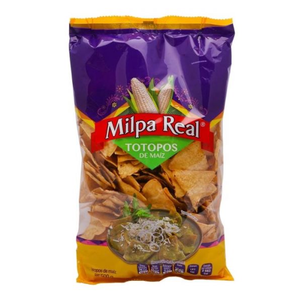 Totopos Milpa Real para chilaquiles 500 g