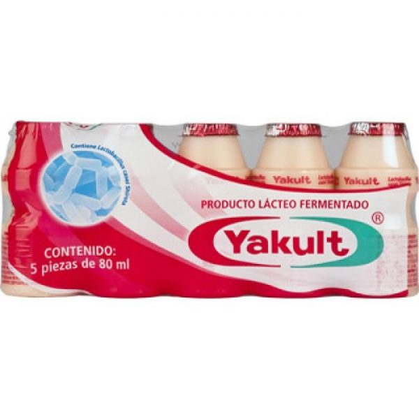 Yakult 5 pzas de 80 ml