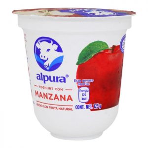Yoghurt batido Alpura con manzana 125 g