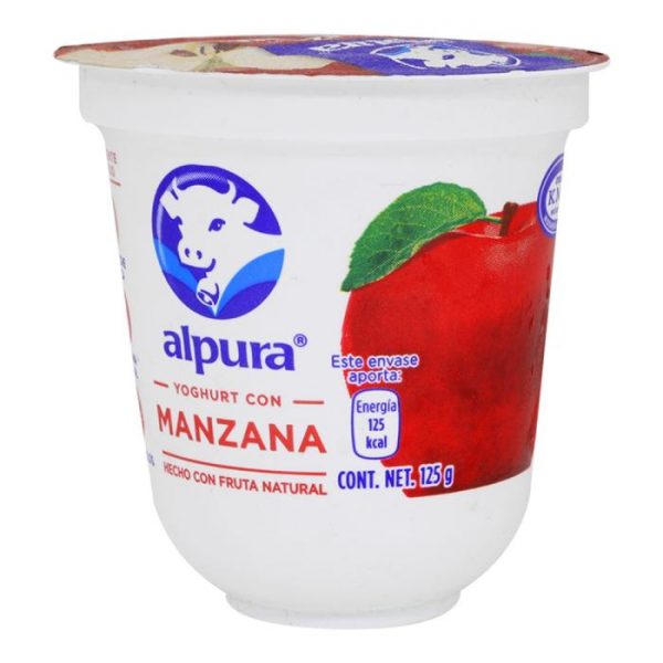 Yoghurt batido Alpura con manzana 125 g