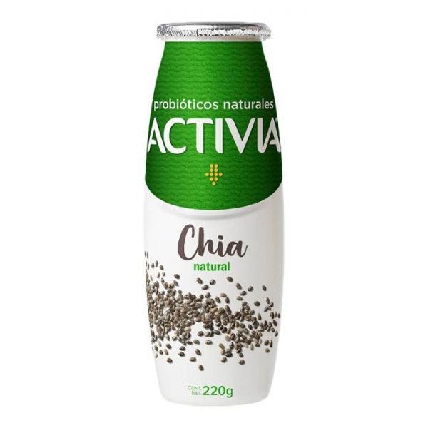 Yoghurt bebible Activia chía sabor natural 220 g